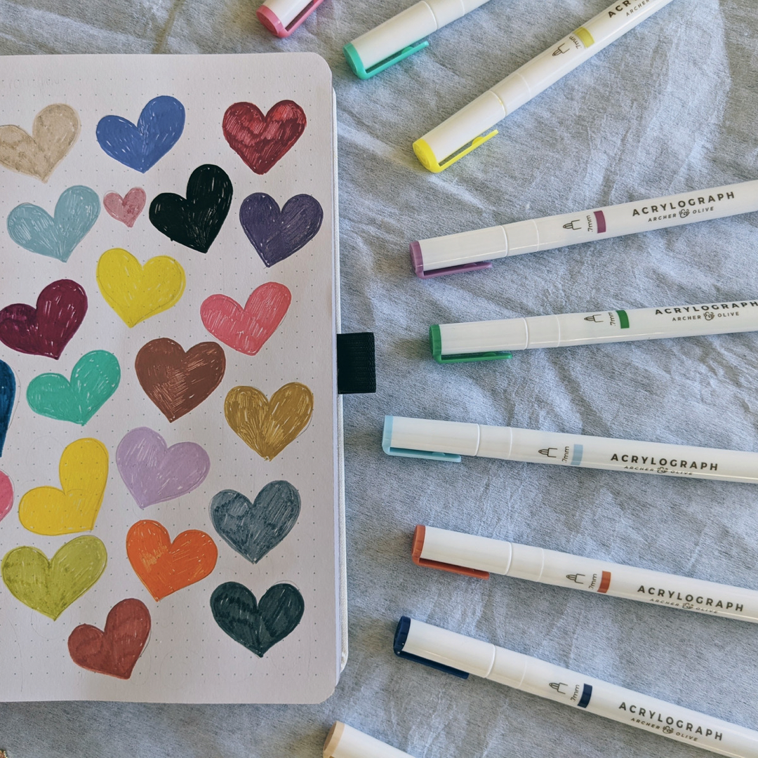 Colorful Hearts Page