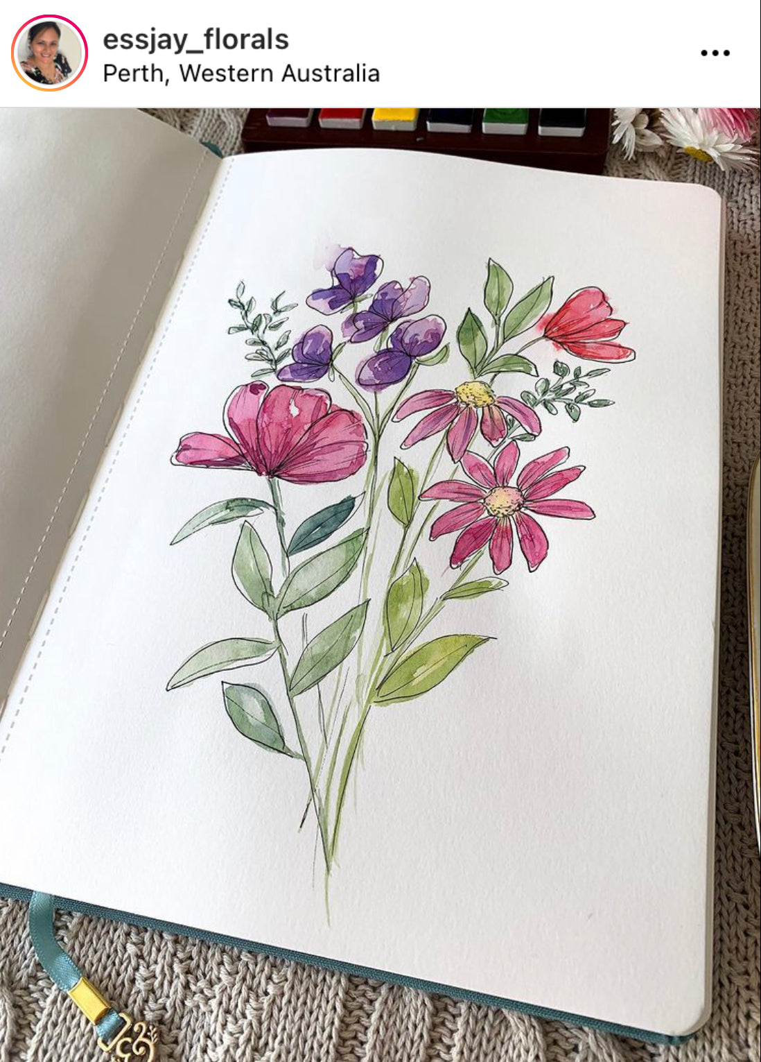 Simple Watercolor Florals