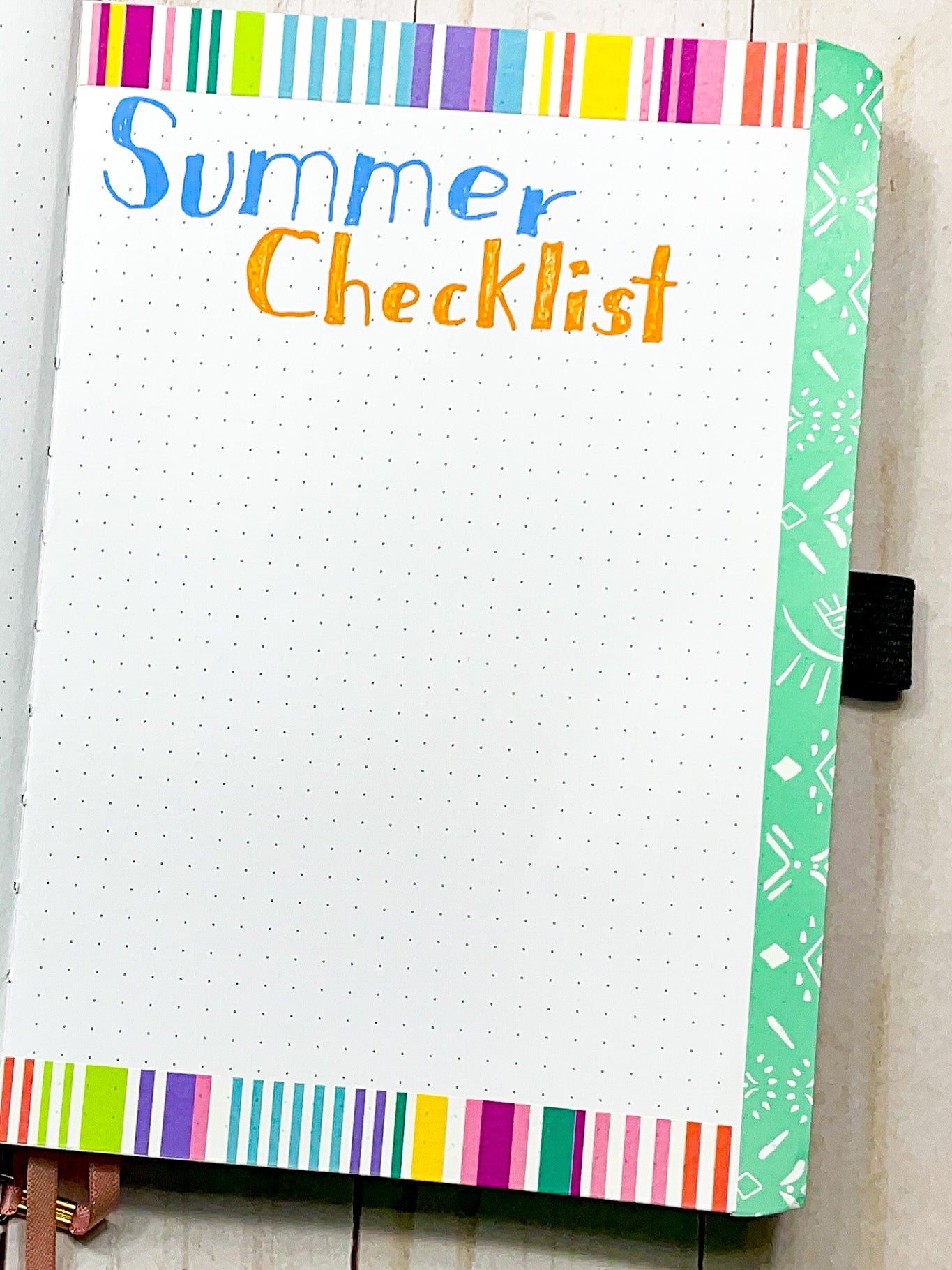 summer checklist spread