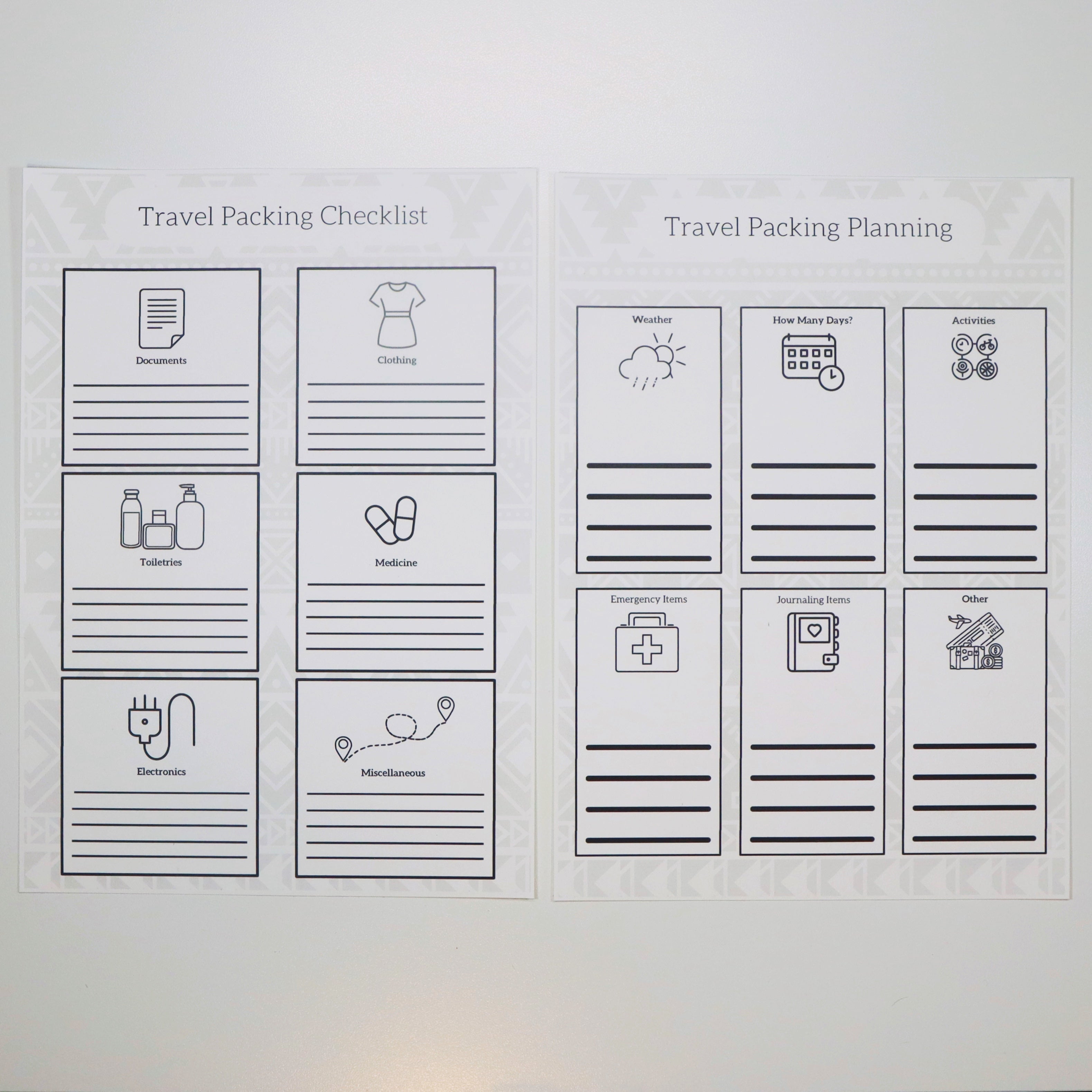 checklist printables