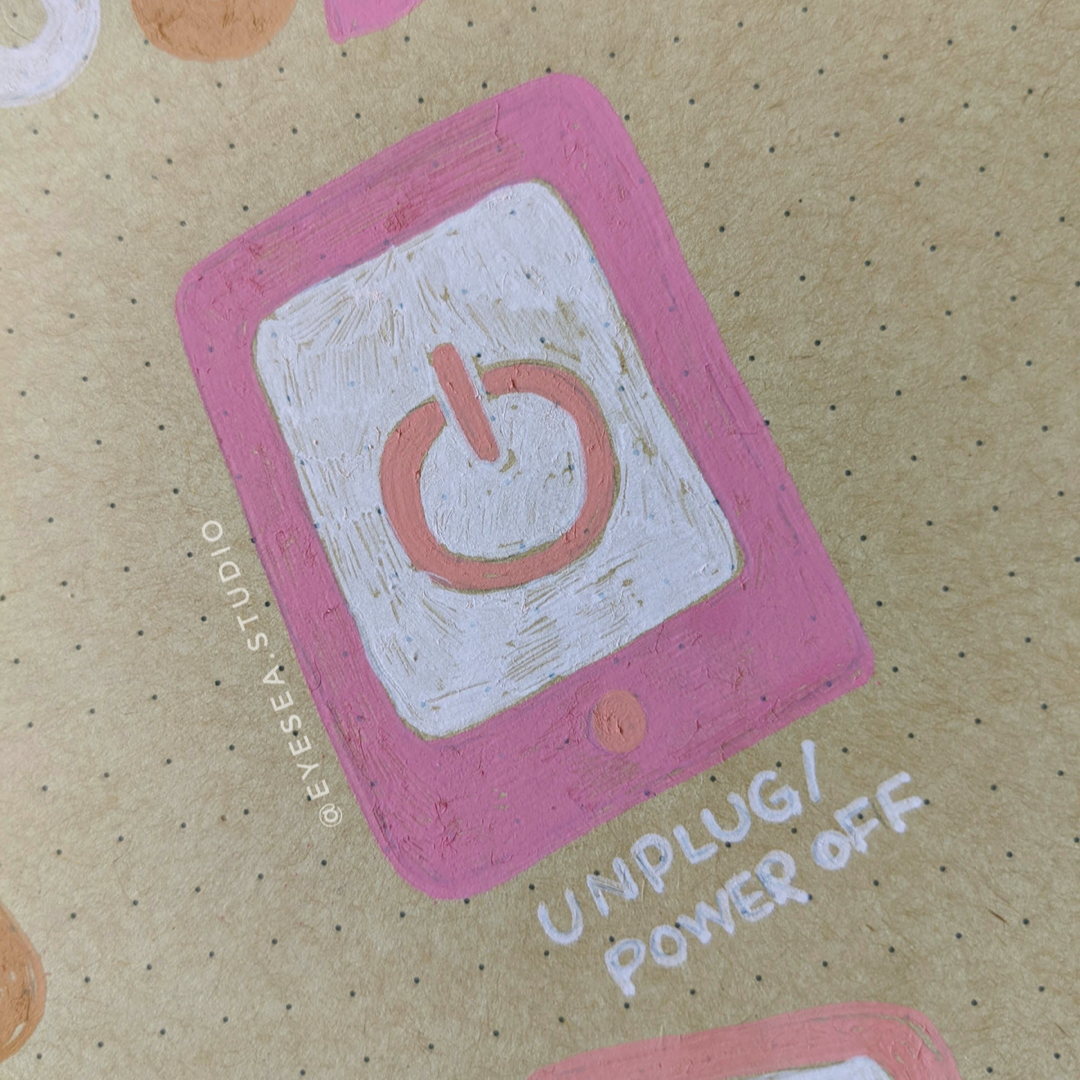 Unplug/Power Off doodle