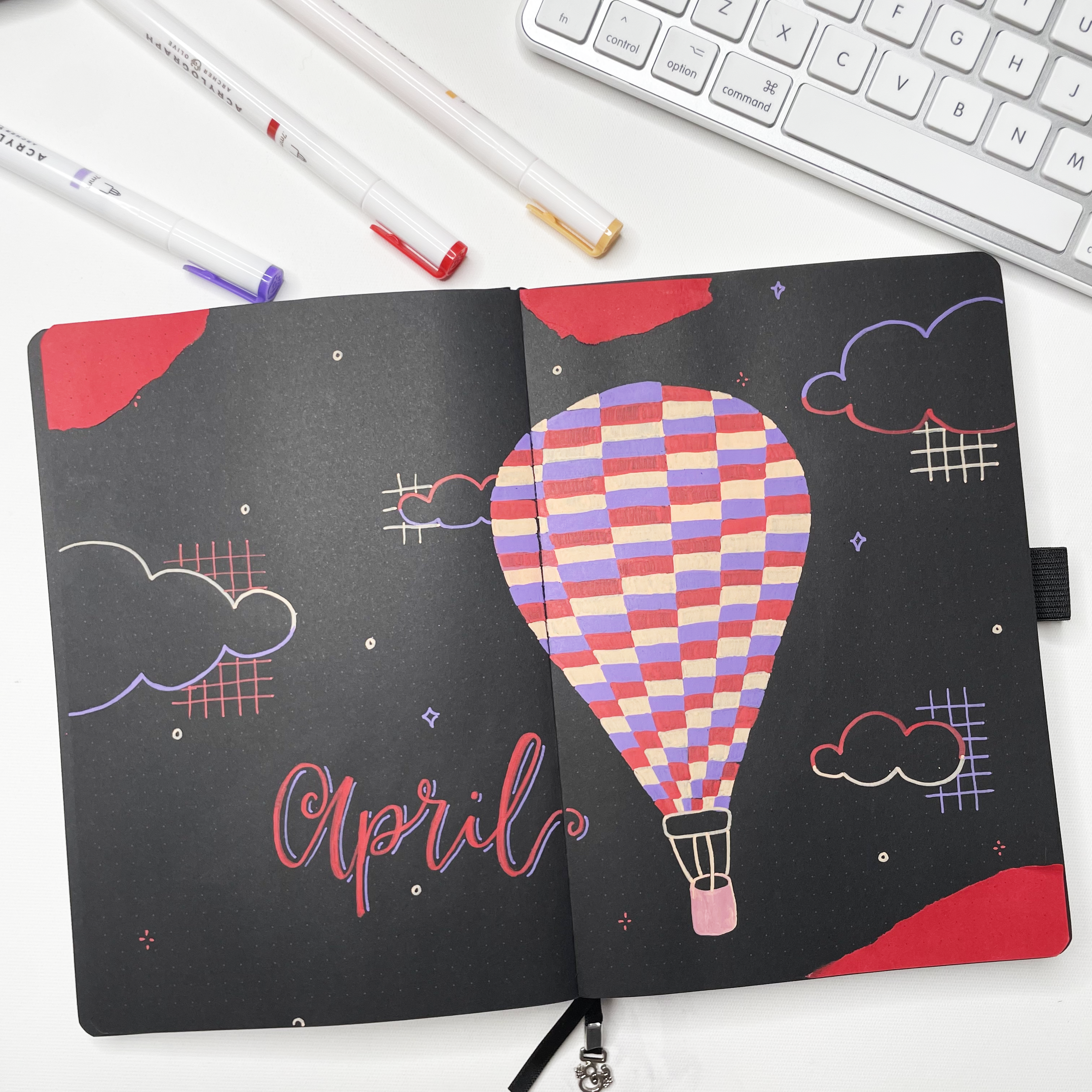 Final cover page with hot air balloon design