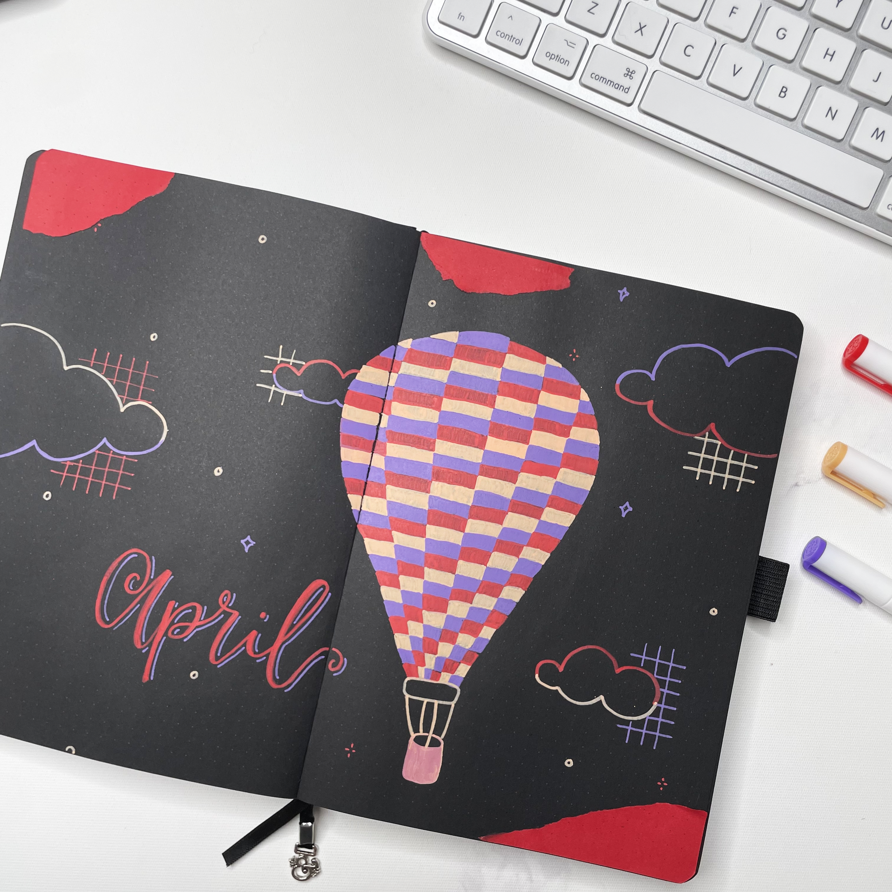 Final cover page with hot air balloon design