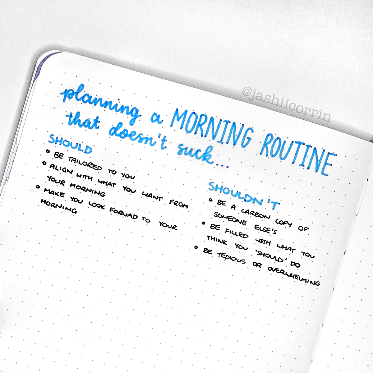 morning routines should and shouldn’t