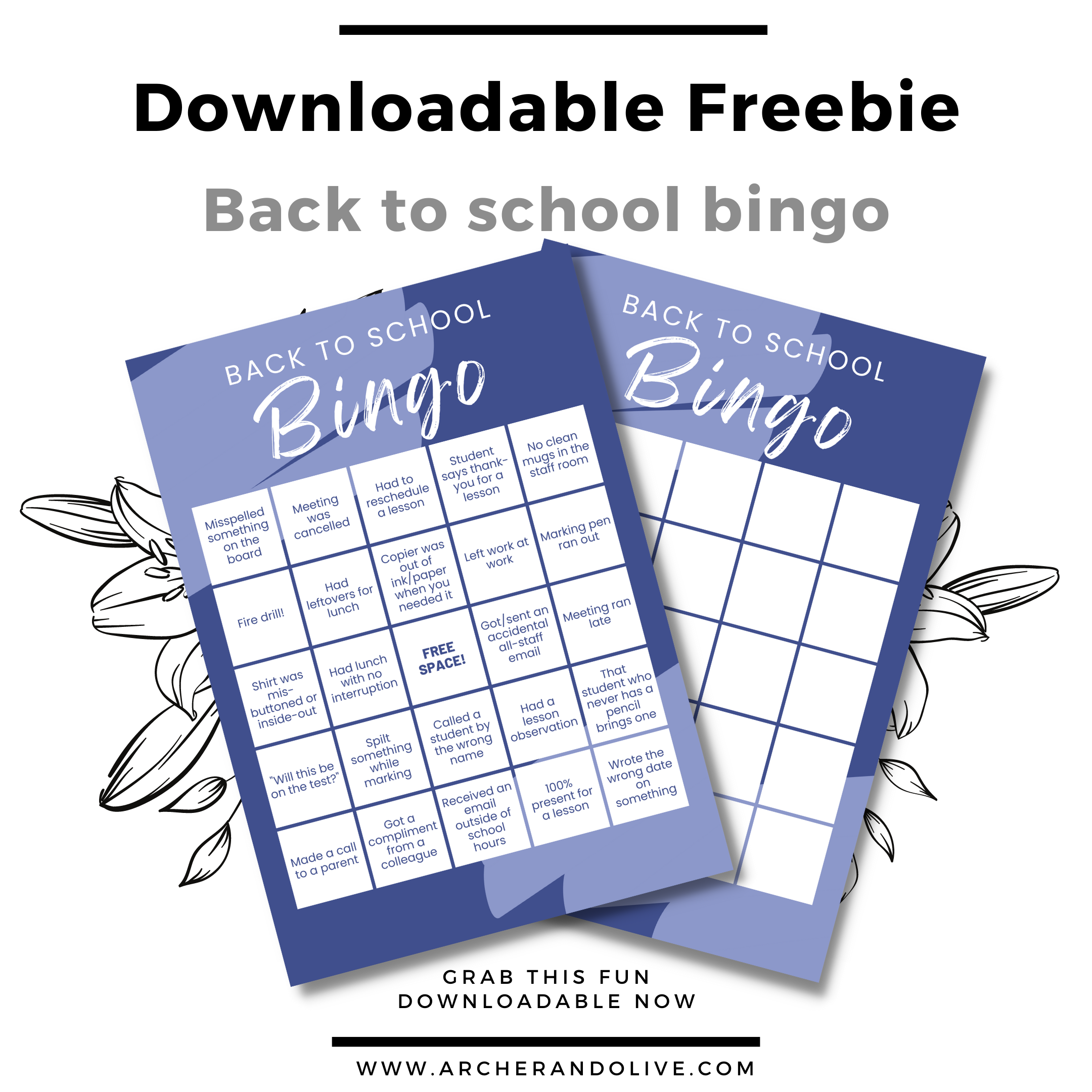 printable bingo board