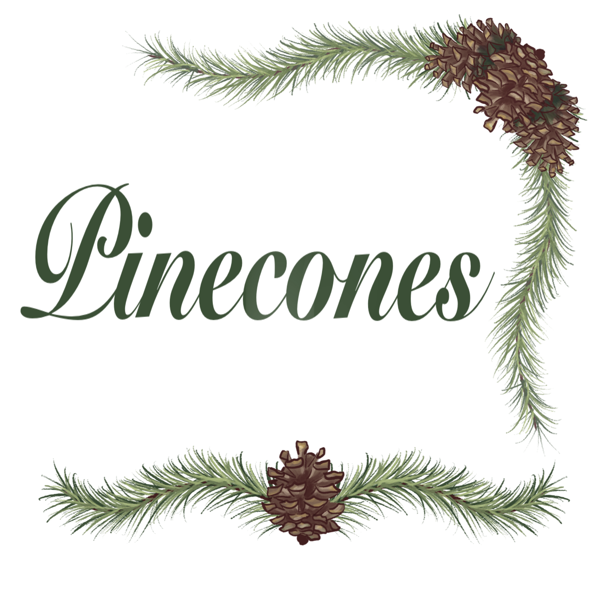 pinecone border