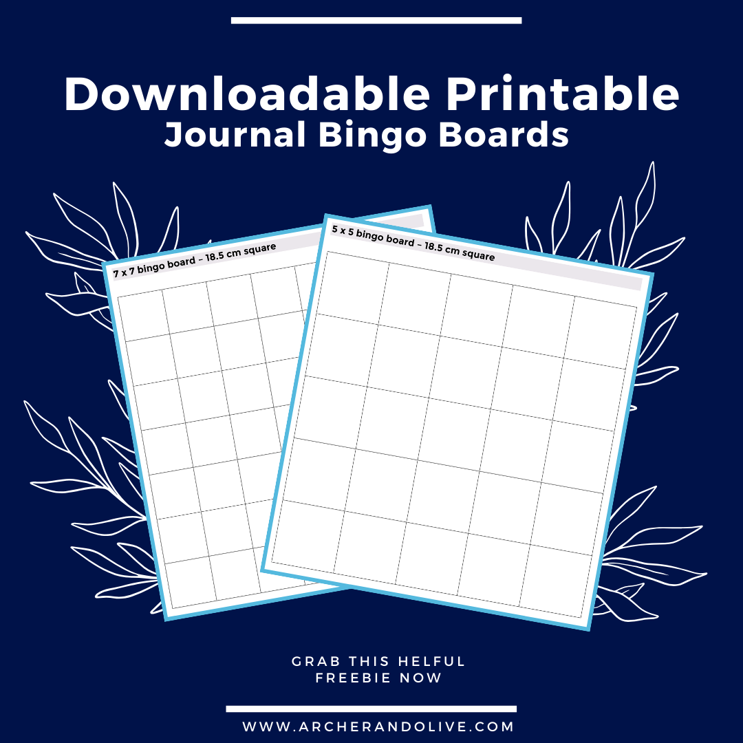 free bingo board printable