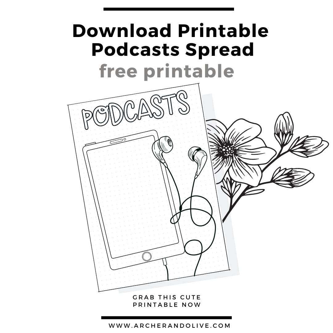 free podcast list printable