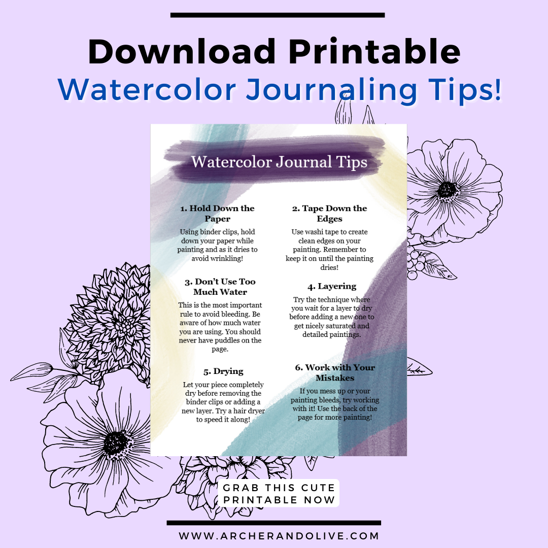 printable watercolor tips