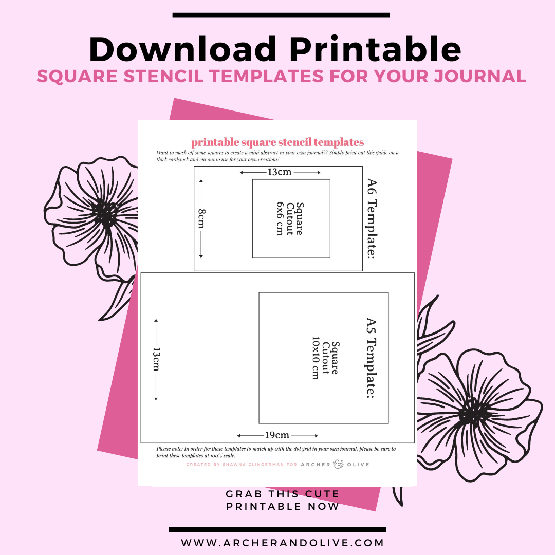 Free Printable Square Stencil Template