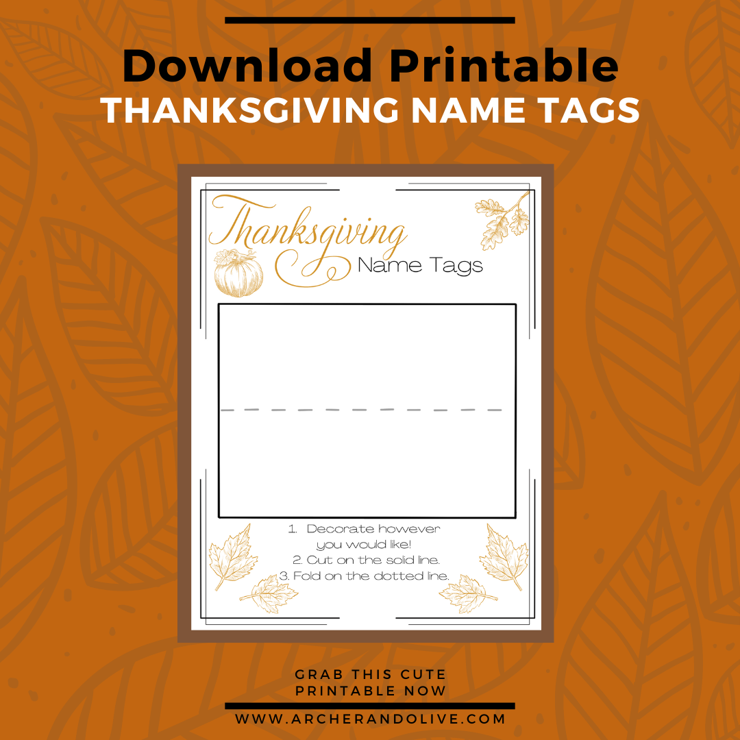 thanksgiving name tag