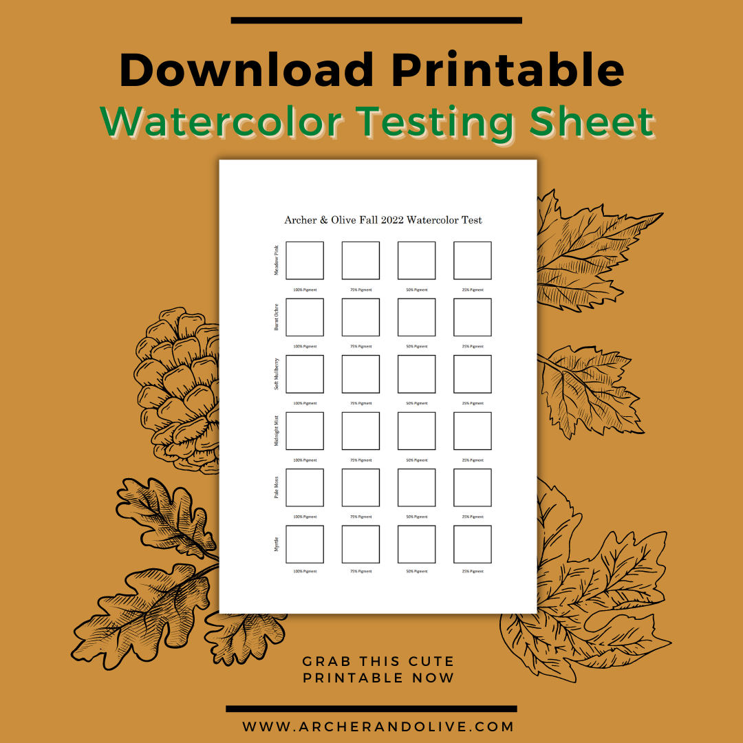 Free Printable Watercolor Test Image