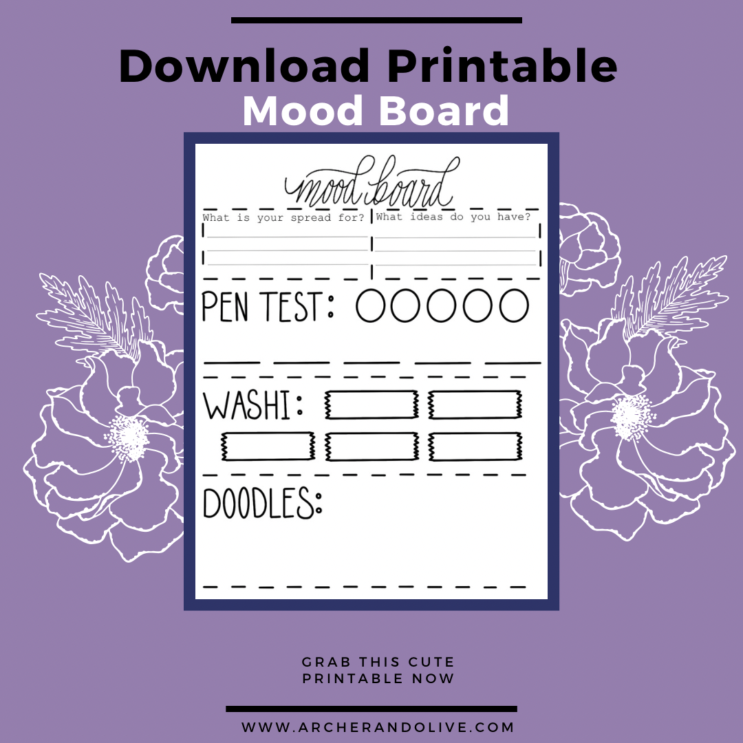 mood board printable