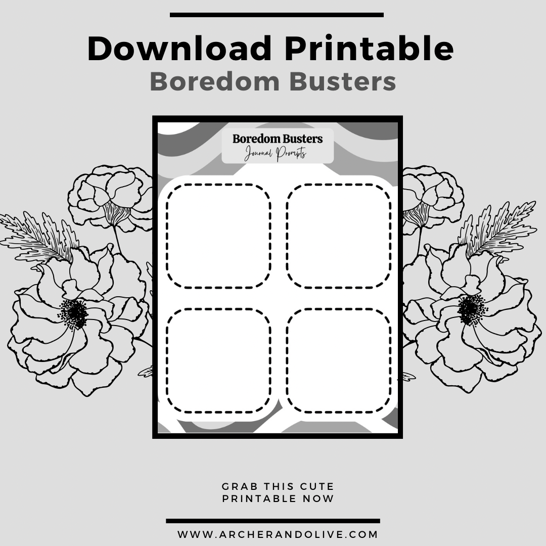 boredom buster printable
