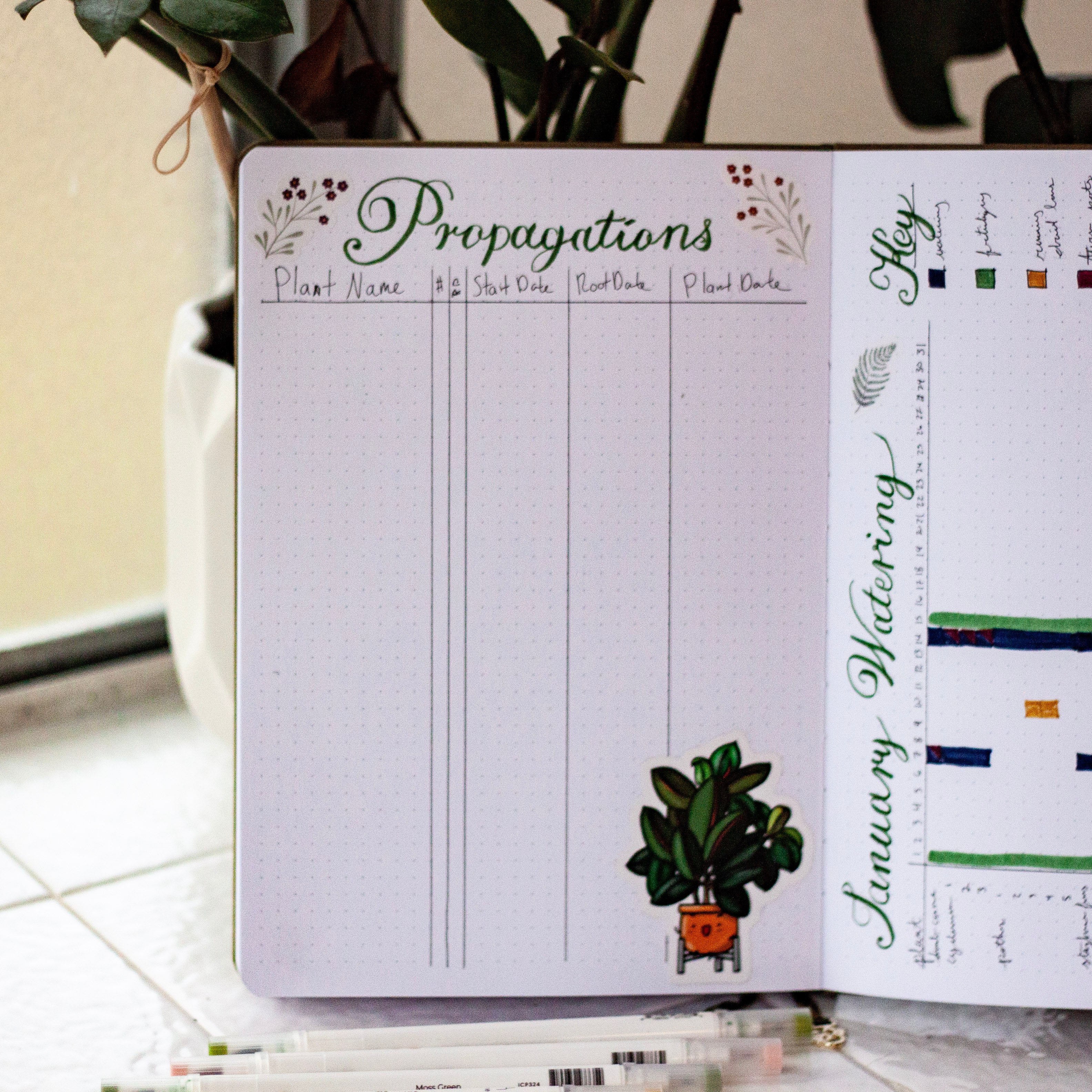 Plant Care Bullet Journal Trackers You Need To Your Alive | Archer and