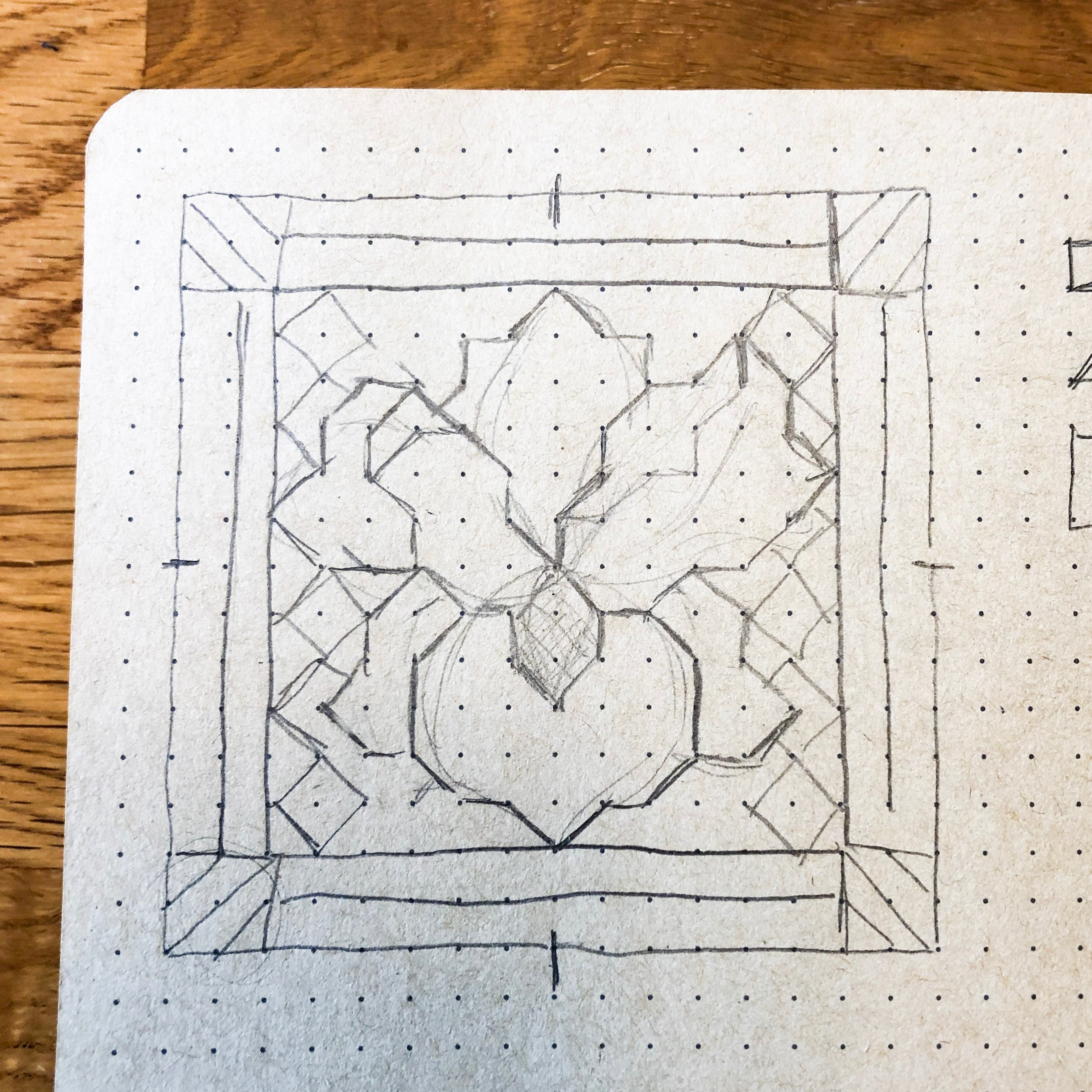 sketch of quilt design