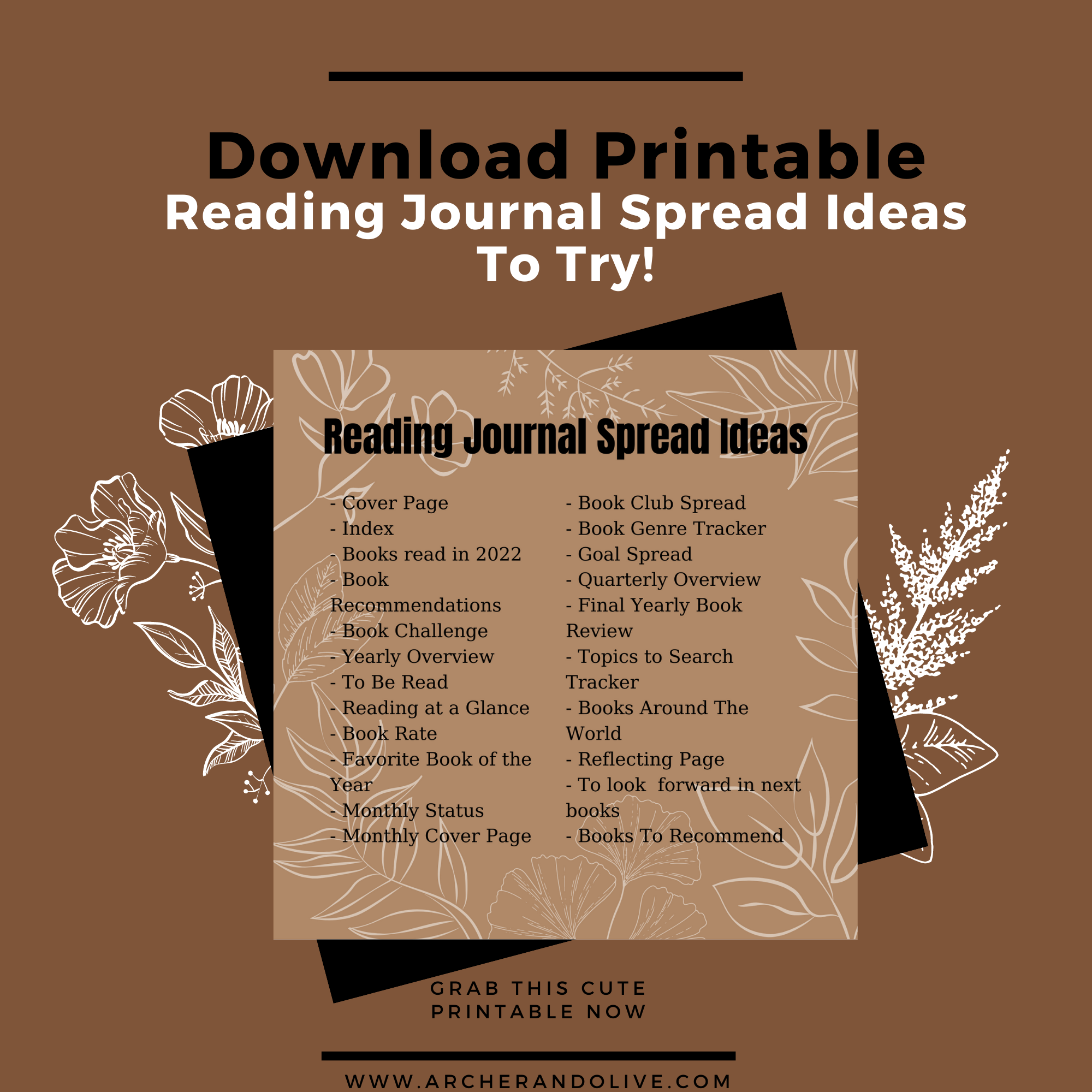 reading journal spread ideas