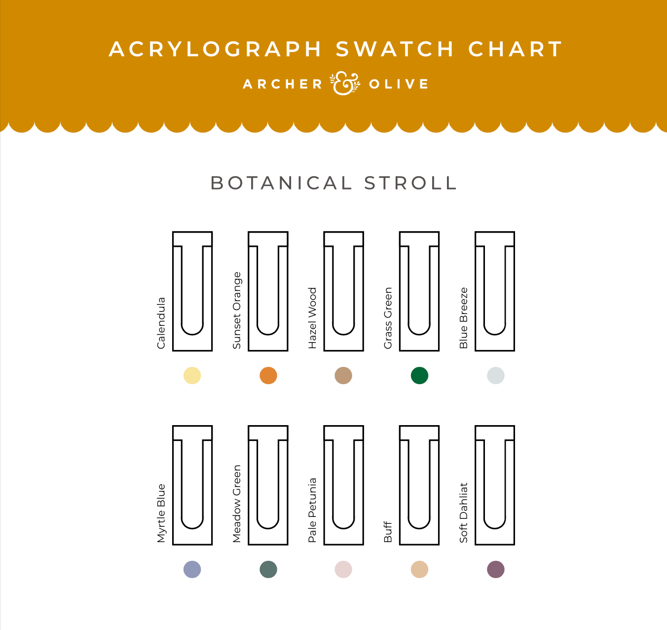 spring Acrylograph swatches