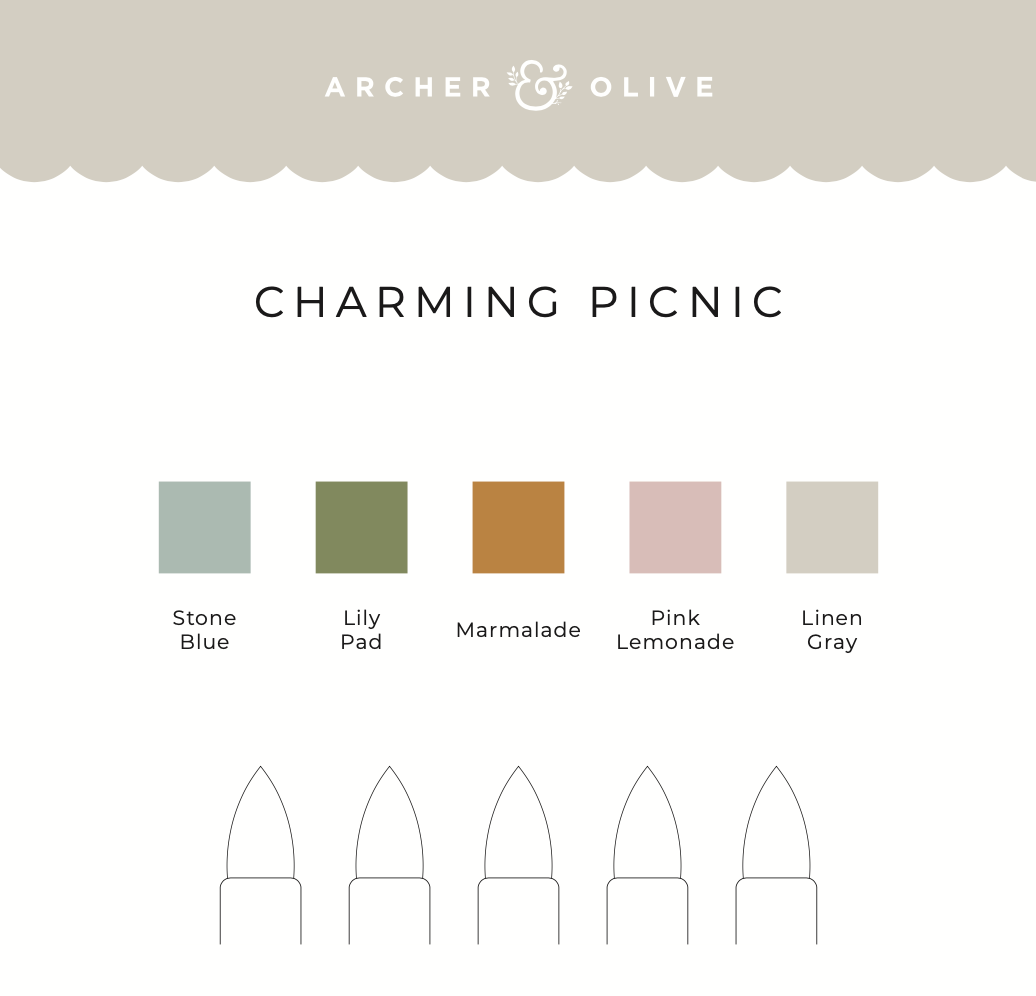 charming picnic swatch sheet