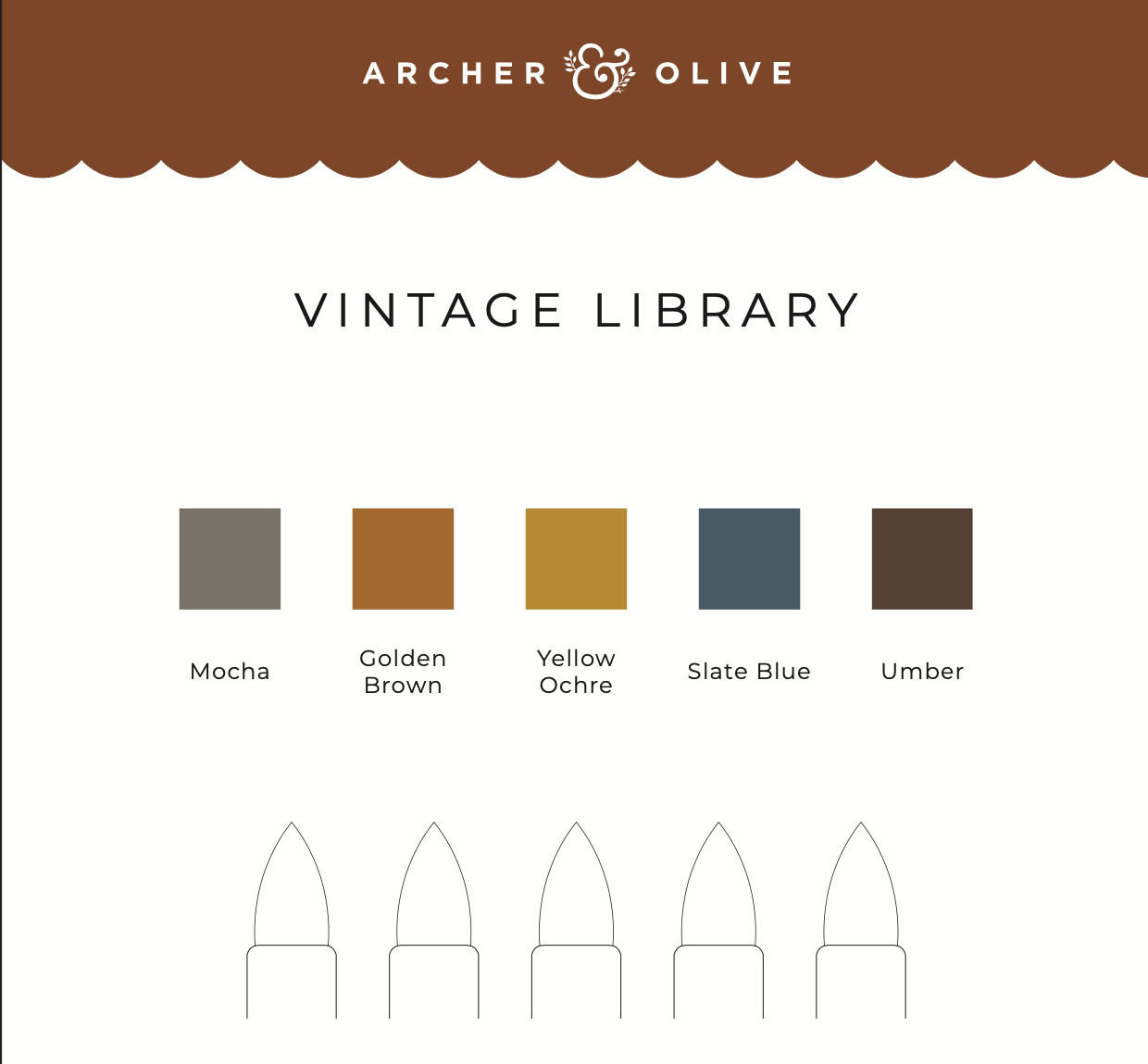 vintage library swatch sheet