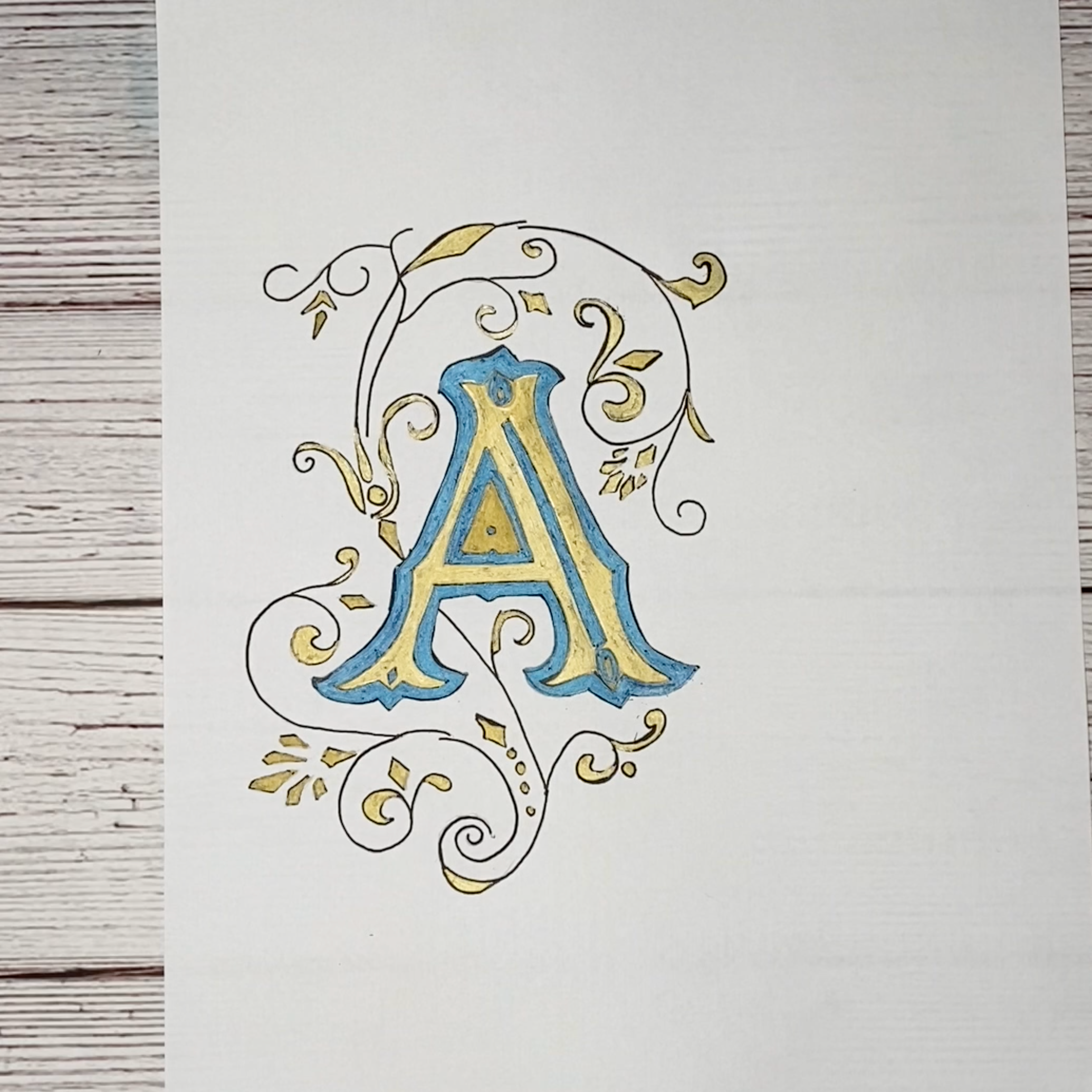 illuminated manuscript alphabet coloring pages