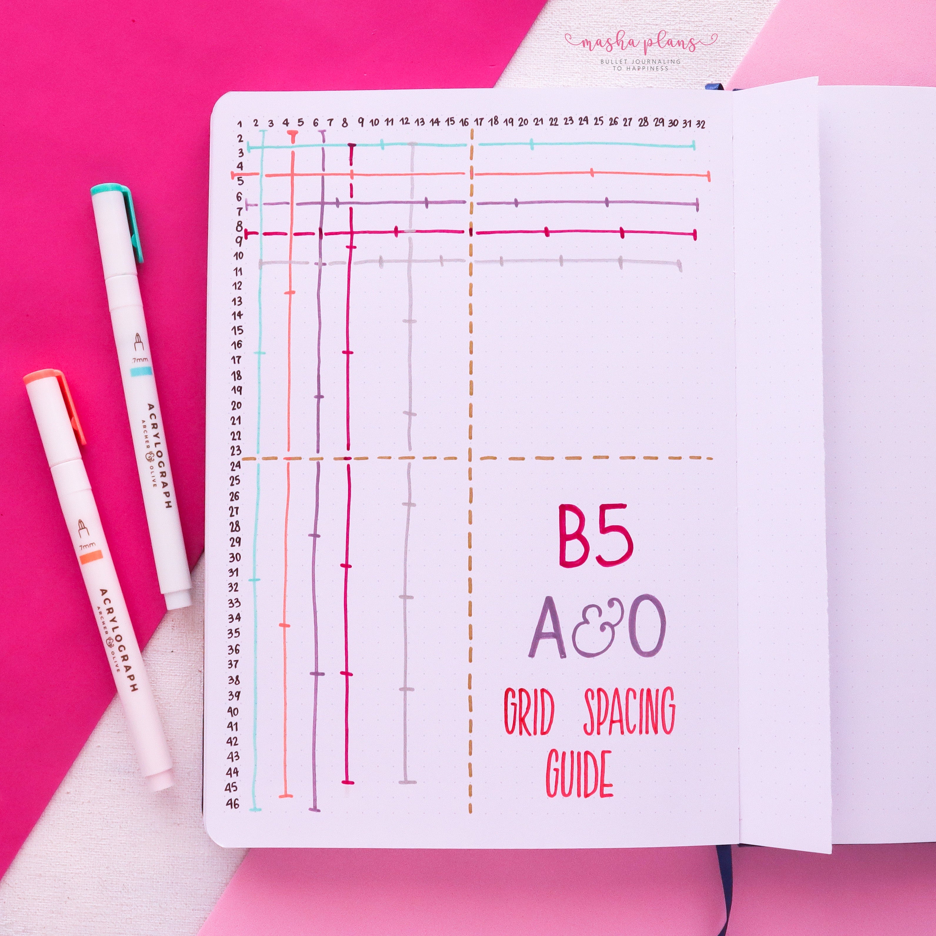 2023 Bullet Journal Setup  Midori Notebook Journal A5 Dot Grid 