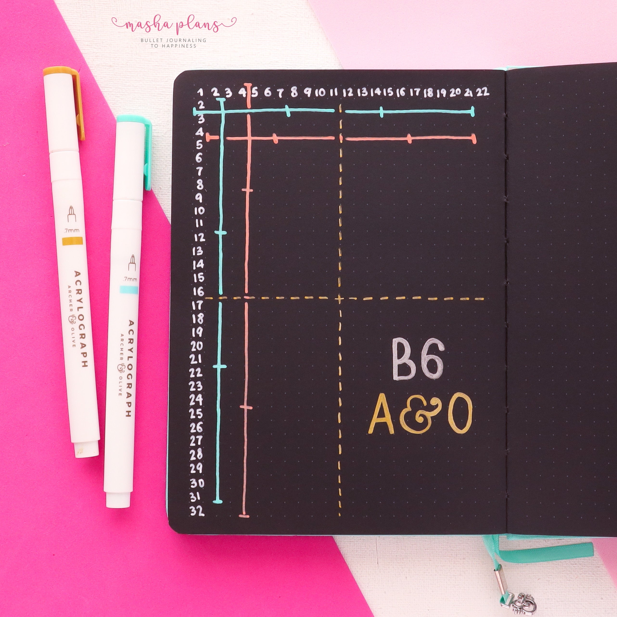 Dotted Notebook Bullet Journal, A6 Bullet Journal Notebook