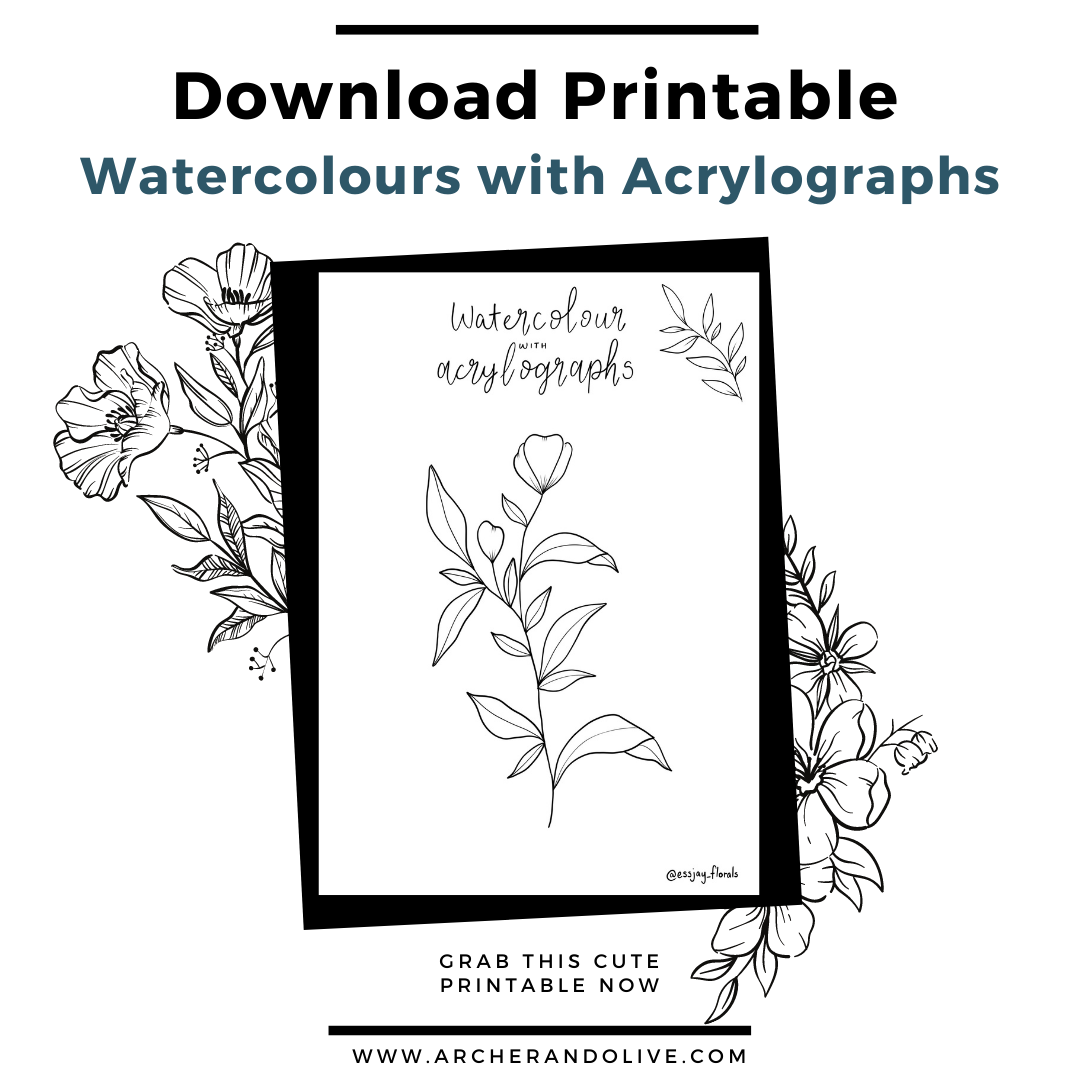 free watercolor template