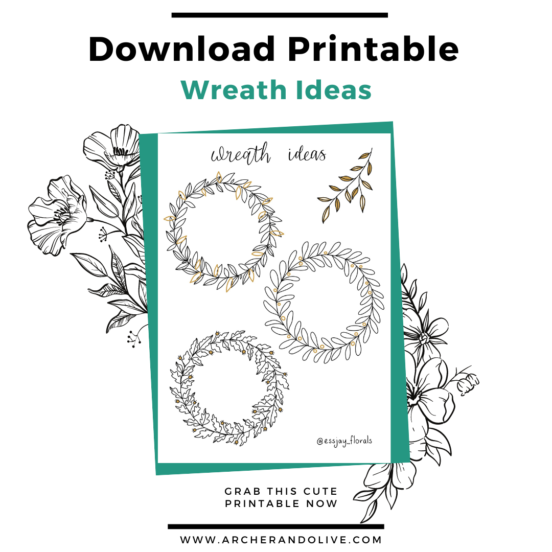 printable wreath templates