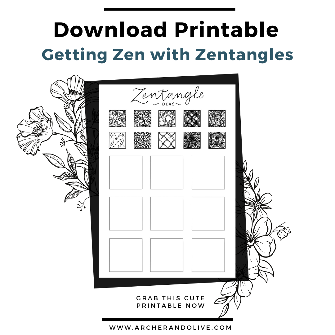 free zentangle printable
