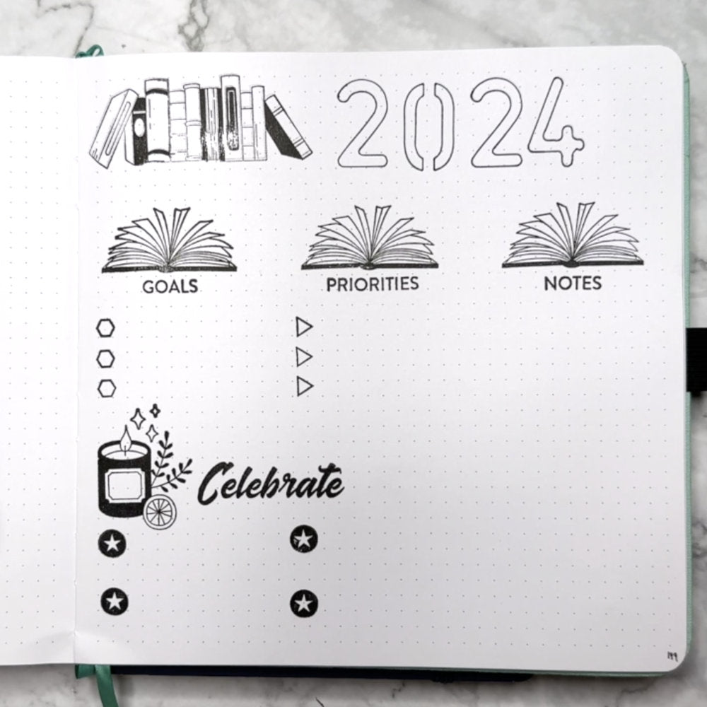 Set Up A Bullet Journal Goals, Priorities, and Celebration Page