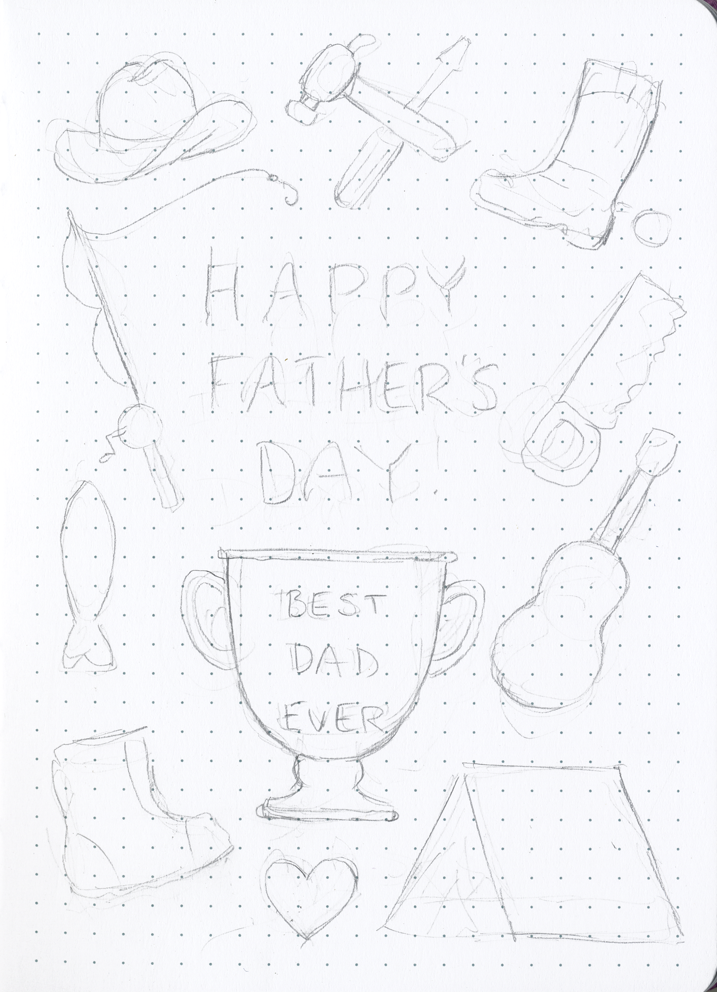 fathers day rough sketch