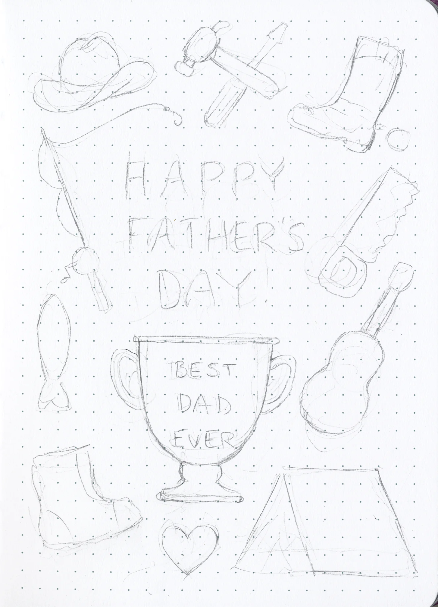 fathers day rough sketch