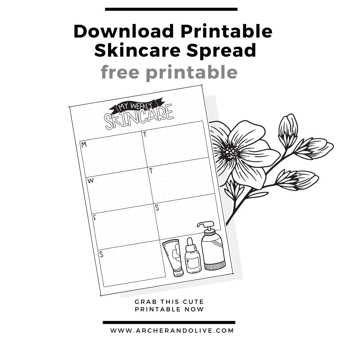 free skincare printable 