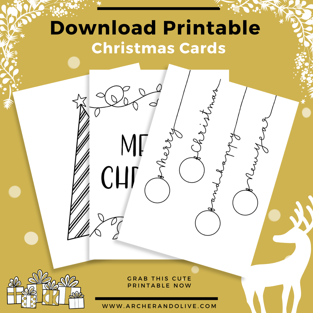 Christmas card ideas printable