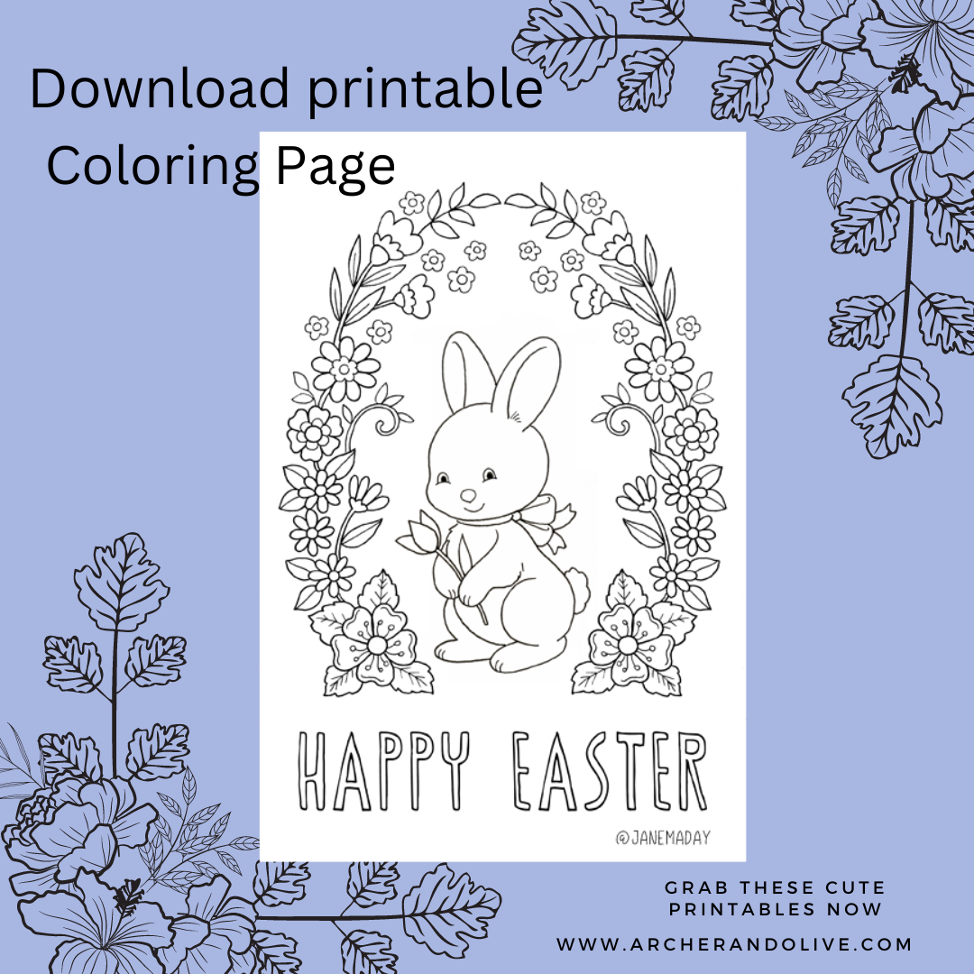 Easter download coloring page