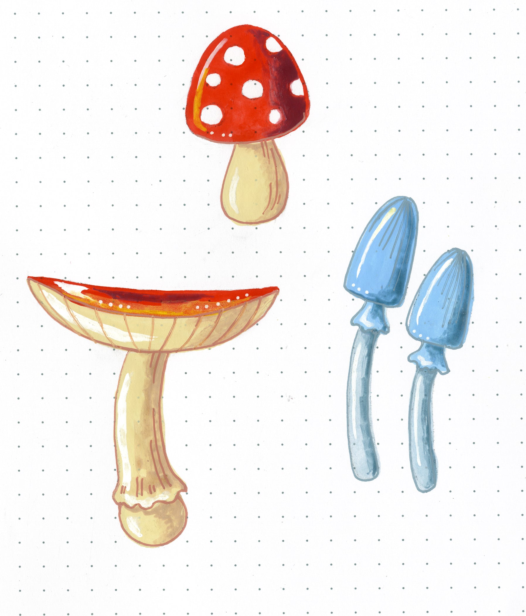 Finished mushrooms