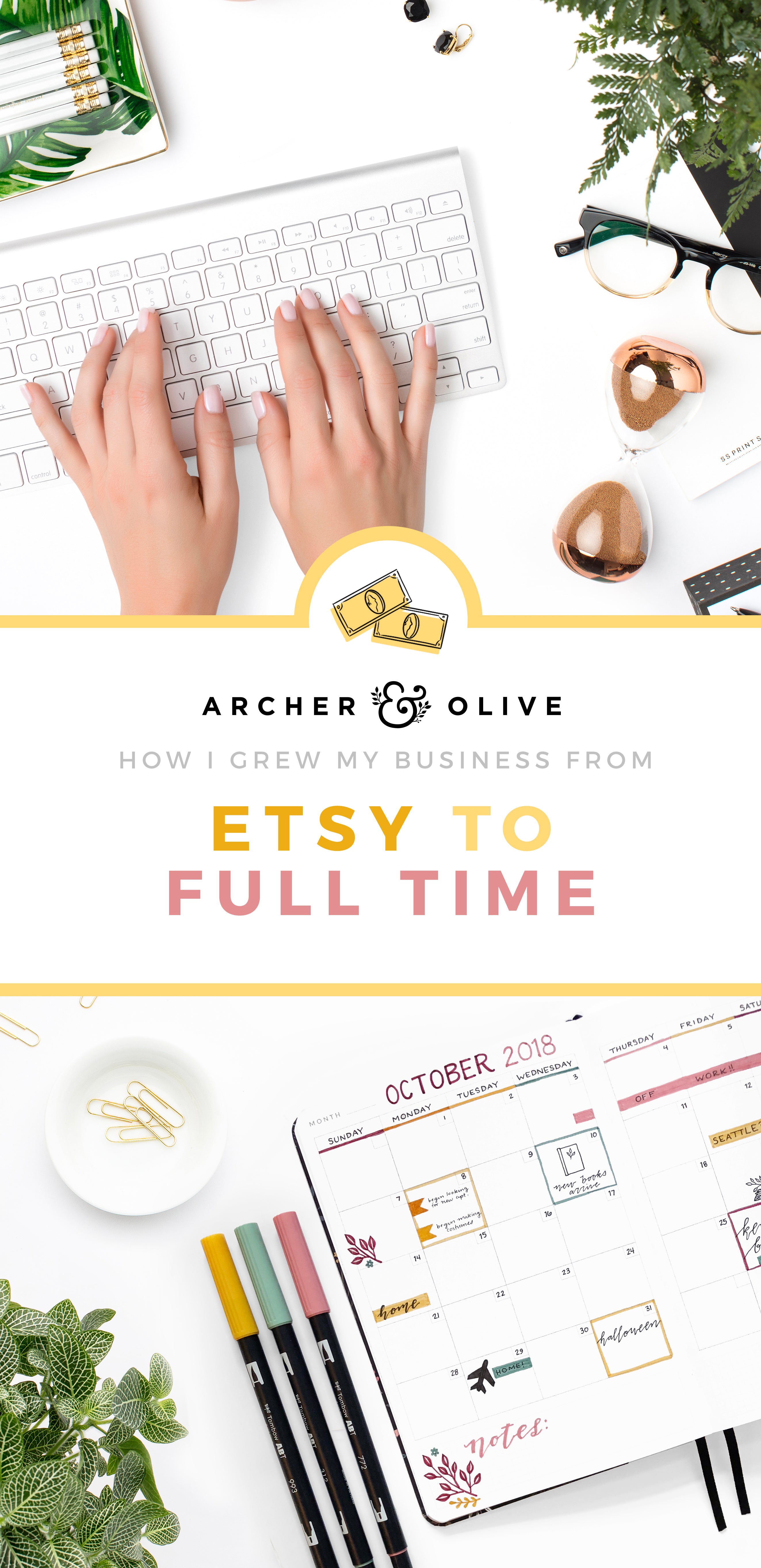 Growing your Etsy Shop into a Full Time Business