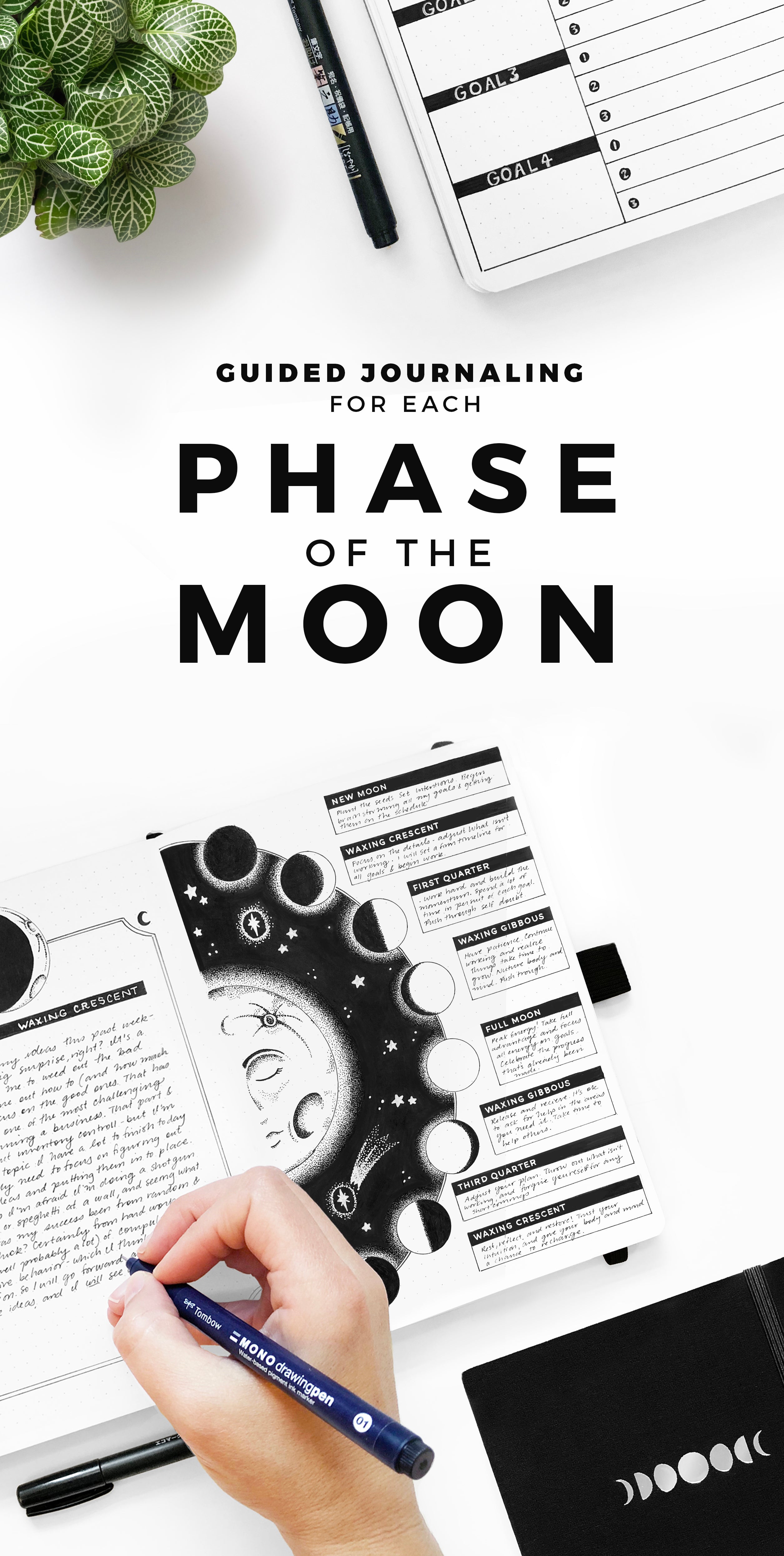 Guided Journaling for Each Phase of the Moon
