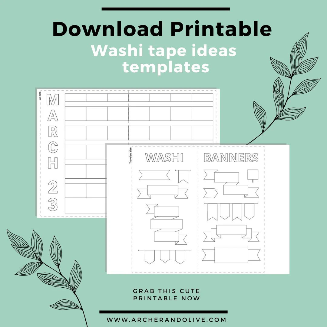 Bullet journal spreads printable