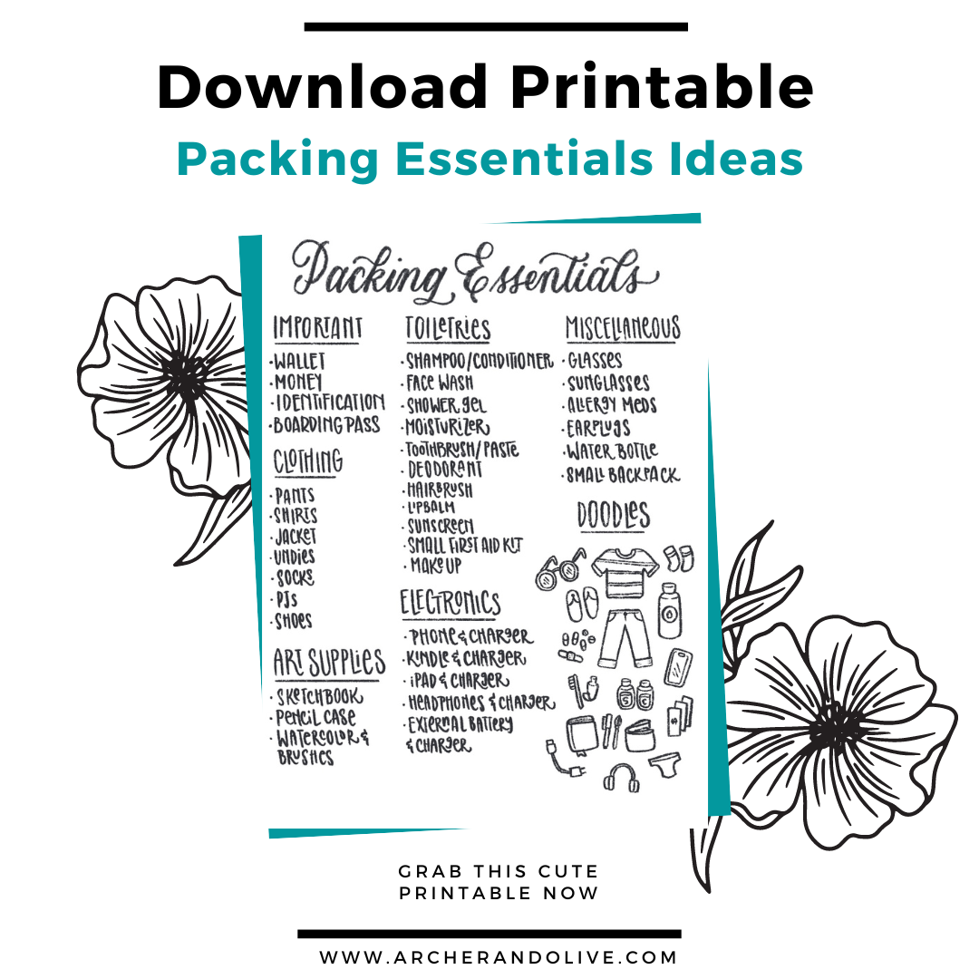 image of a thumbnail of a downloadable printable list for packing