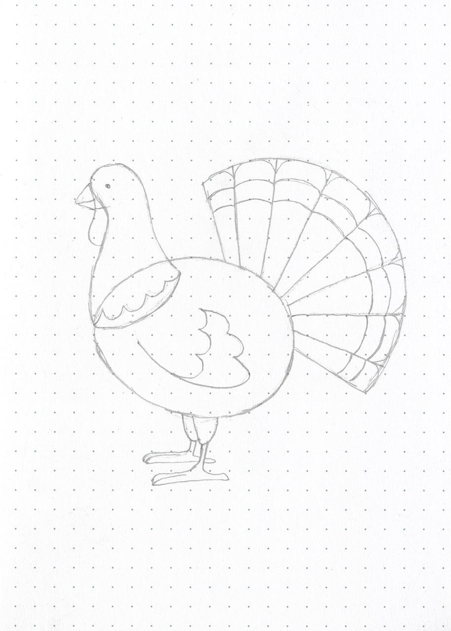 turkey doodle step five