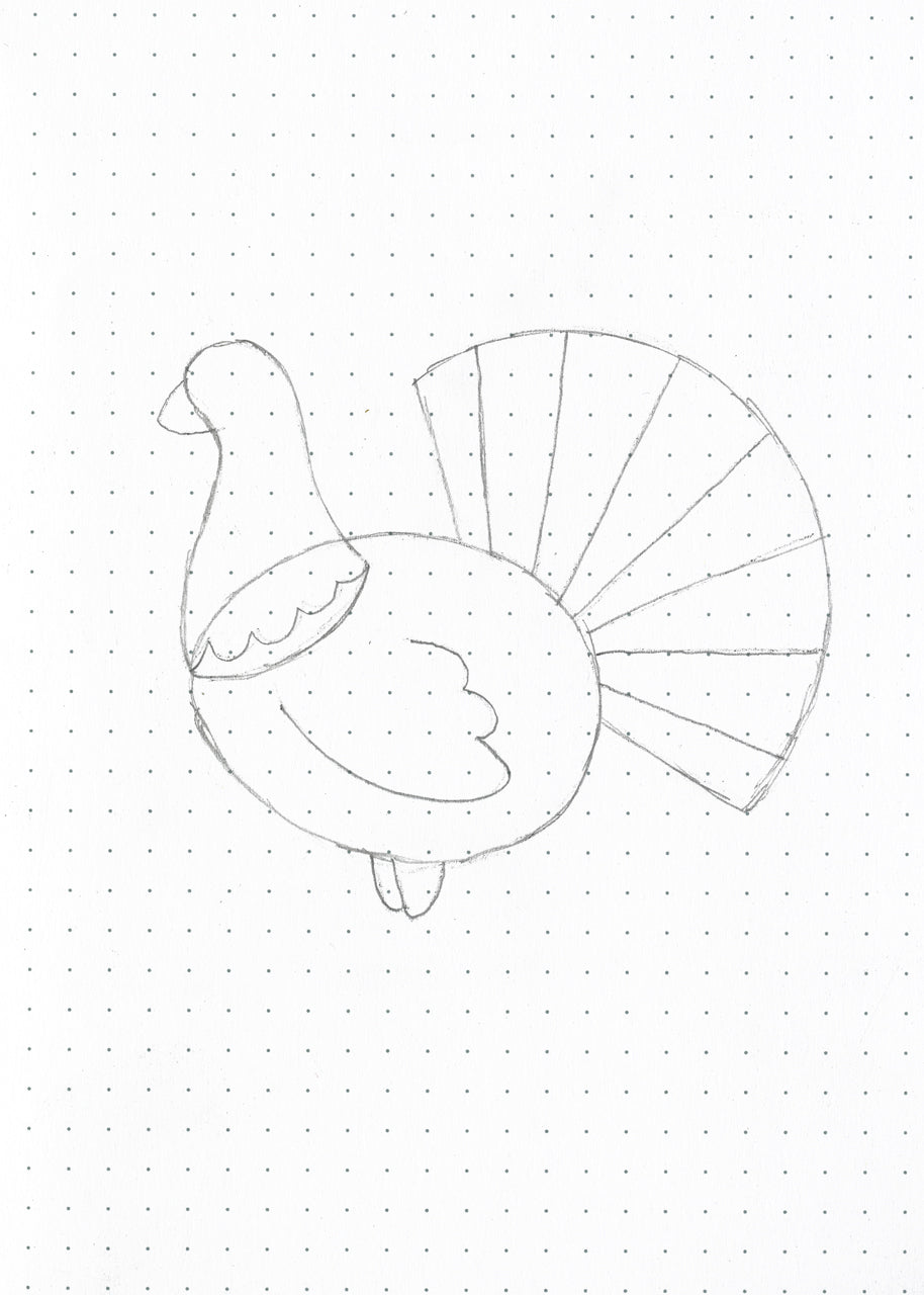 turkey doodle step four
