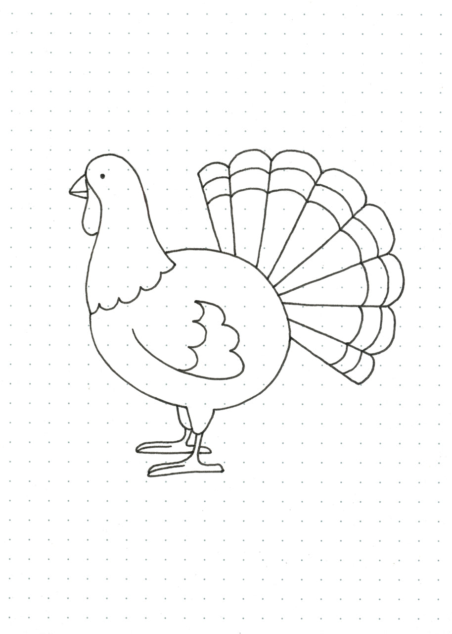 turkey doodle step six