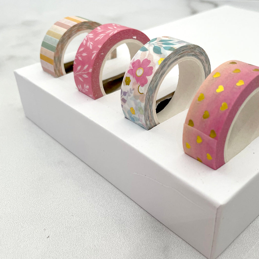 washi tape storage idea - creative ways to upcycle empty boxes