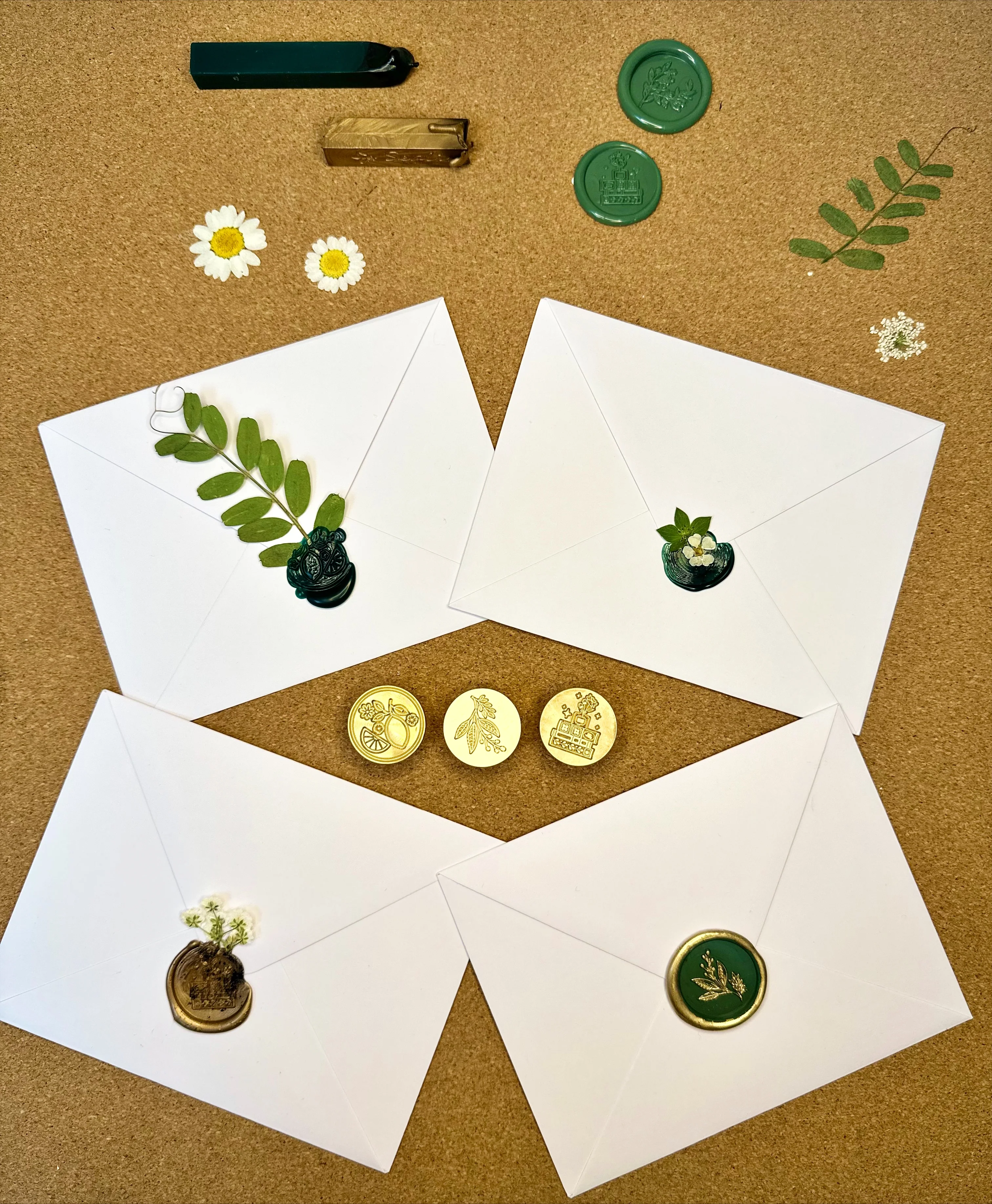 wax seals on envelopes