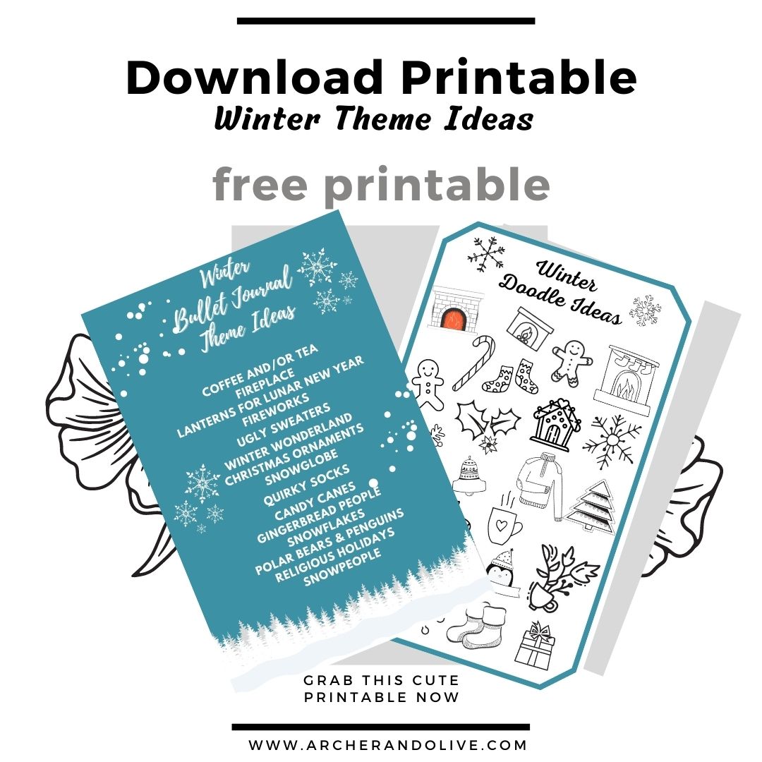 winter theme free printables