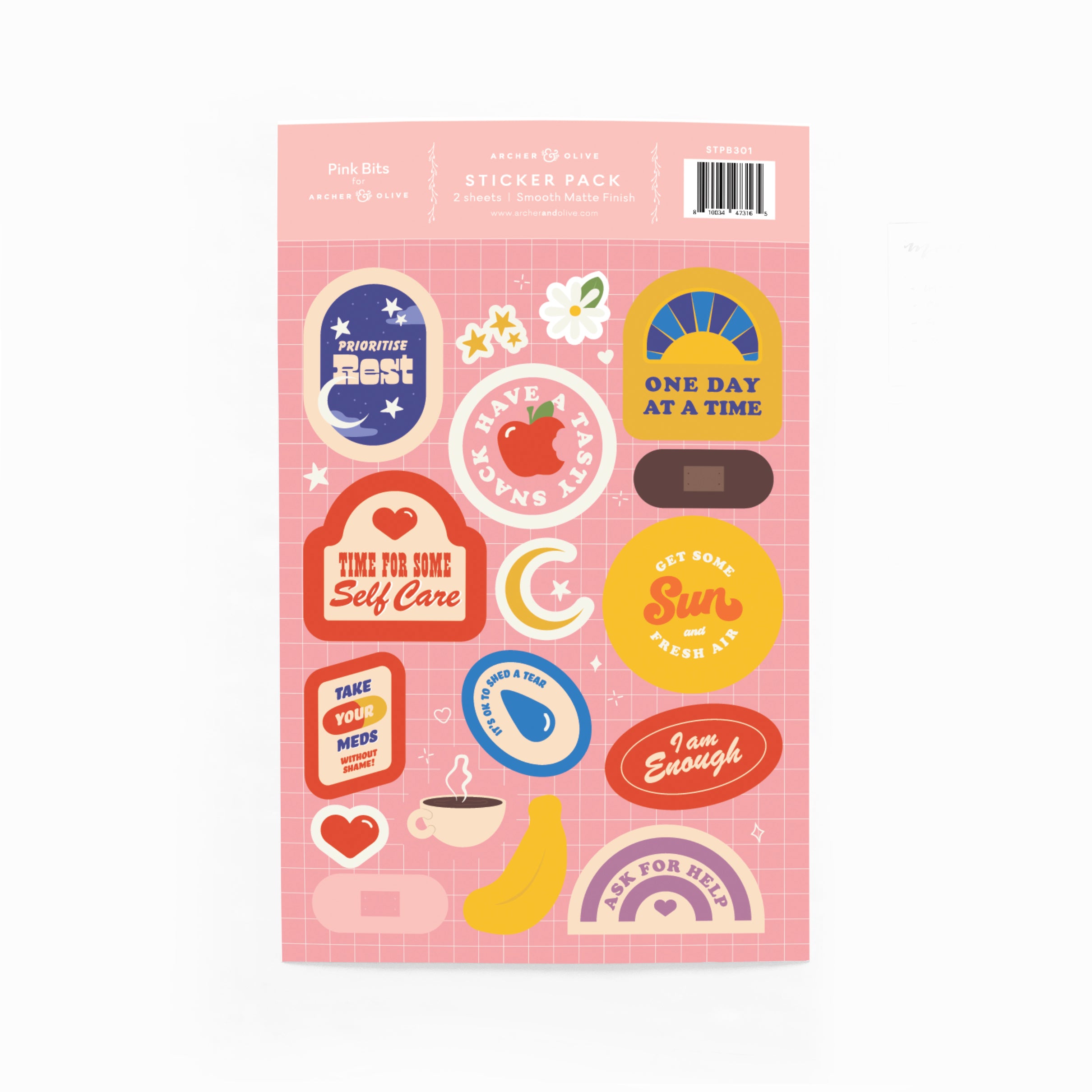 Pink Bits Stickers – Archer and Olive