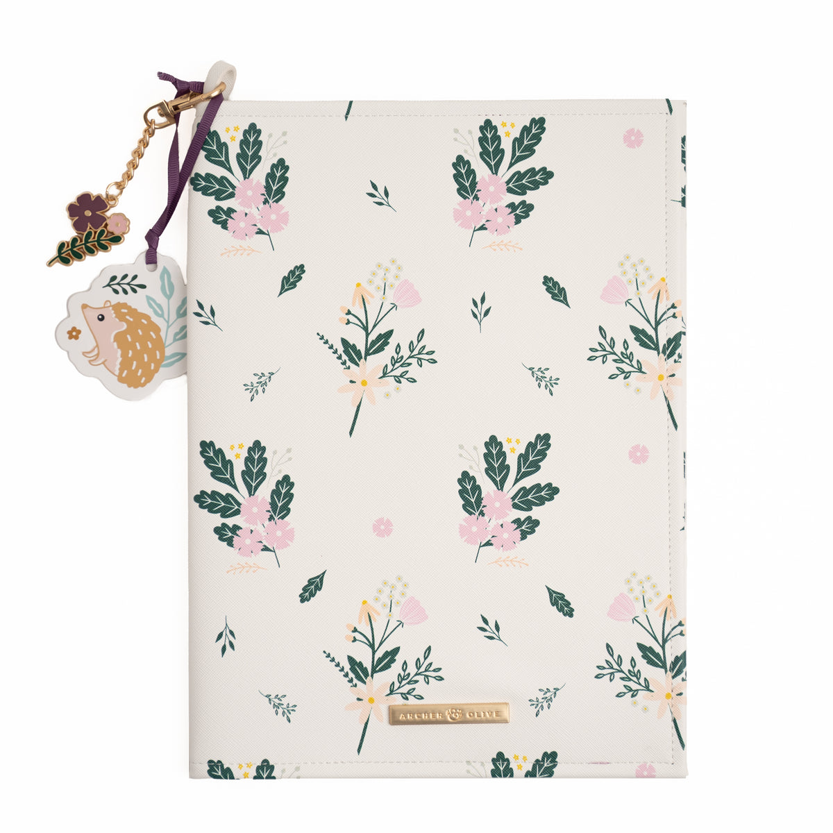 Floral Vegan Leather Cover