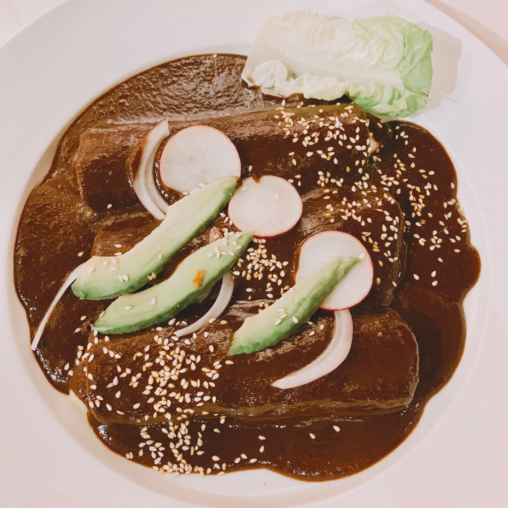 Mole dish in Puebla Mexico